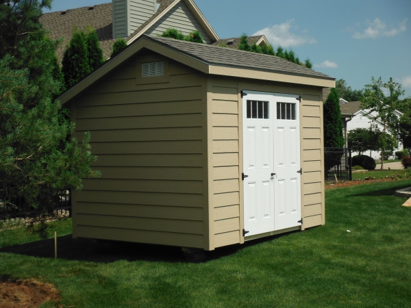 Storage shed siding