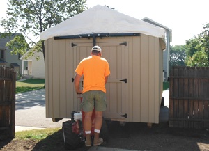 Moving a Custom Storage Shed