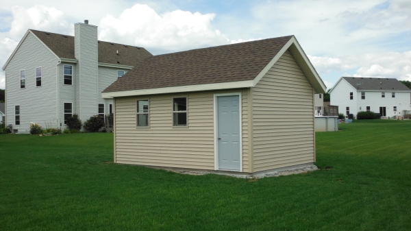 Custom storage shed siding