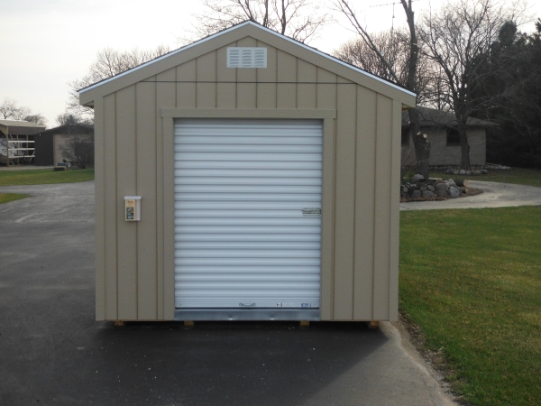 Custom shed roll up doors