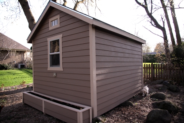 Storage shed siding